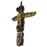 Totem pole vector art