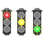 Traffic lights selection vector image