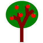 tree with apples