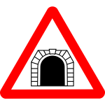 Road sign tunnel