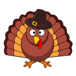 Turkey with hat