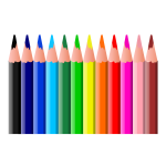 Coloring pencils vector clip art