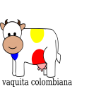 Colombian cow vector clip art