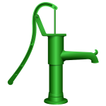 Vector graphics of water pump