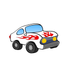 Cartoon sporty car vector image