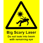 scary laser