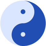 Blue Yin and Yang