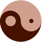 Colored ying-yang