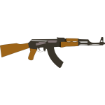 Vector image of Kalashnikov