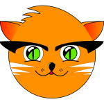 Cute cat vector graphics