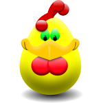 Easter egg hen vector clip art