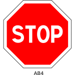 Stop road sign vector illustration