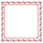 Abstract Floral Frame