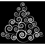 Abstract Spiral Christmas Tree