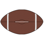 American football ball vector clip art