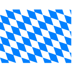 Flag of Bavaria vector clip art