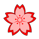 Sakura flower vector image