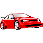 Vector graphics of a sports vehicle