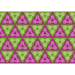 Colorful triangles in a pattern