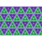 Green and purple triangles