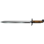 Bayonet vector image