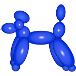 Balloon dog vector image