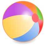 Vector graphics of beach ball