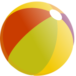 Beach ball vector clip art