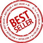 Vector image of best seller stamp