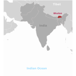 Location of Bhutan