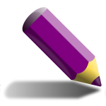 Violet pencil