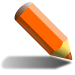 Orange pencil