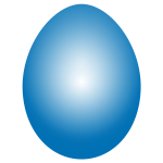 Blue Easter Egg