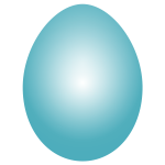 Blue Green Easter Egg