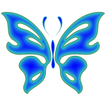 Blue Radiative Butterfly