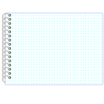 Vector image of spiral notebook