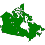 Map of Canada vector image