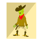 Cactus man vector clip art