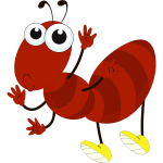 Cartoon image of an ant