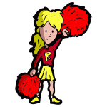 Cartoon Cheerleader 4