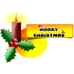 Merry Christmas vector message