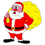 Comic Saint Nick vector image