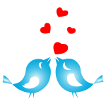 Colored love birds