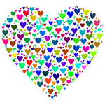 Colorful Heart Fractal 