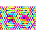 Colorful Hex Grid Pattern 4