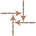 Colorful Striped Arrows