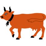 Orange cow