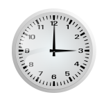 Clock without frame vector drawing