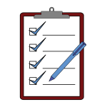 Clipboard check vector image