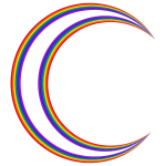 Crescent Moon Rainbow